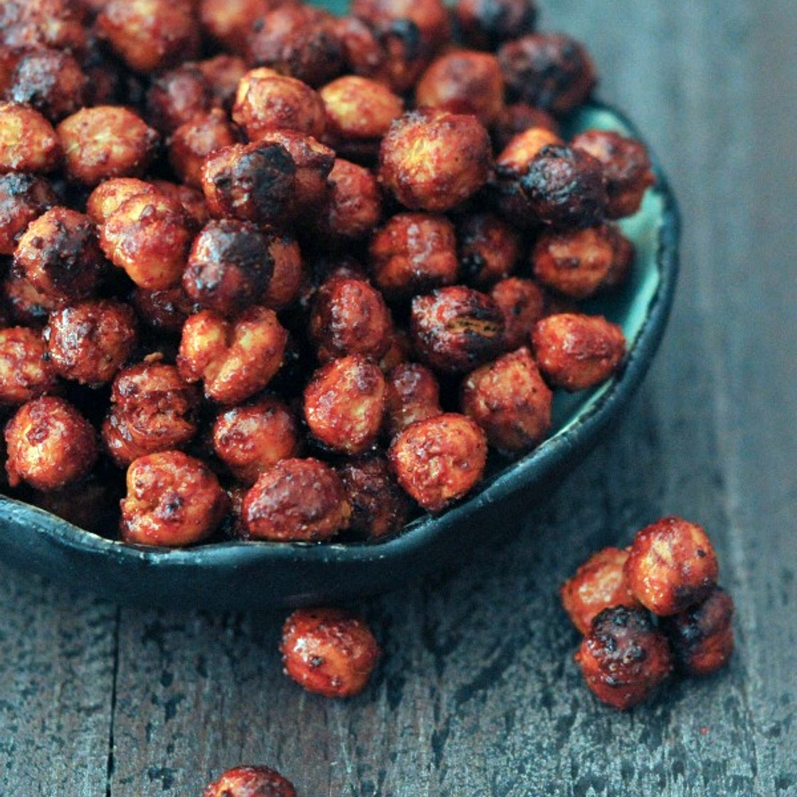 Smoky Sweet Crunchy Chickpeas