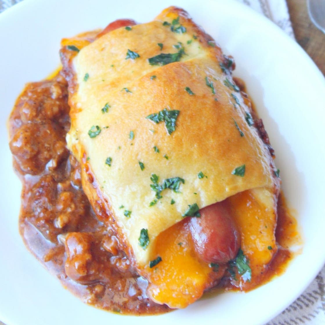 Chili Cheese Dog Bake
