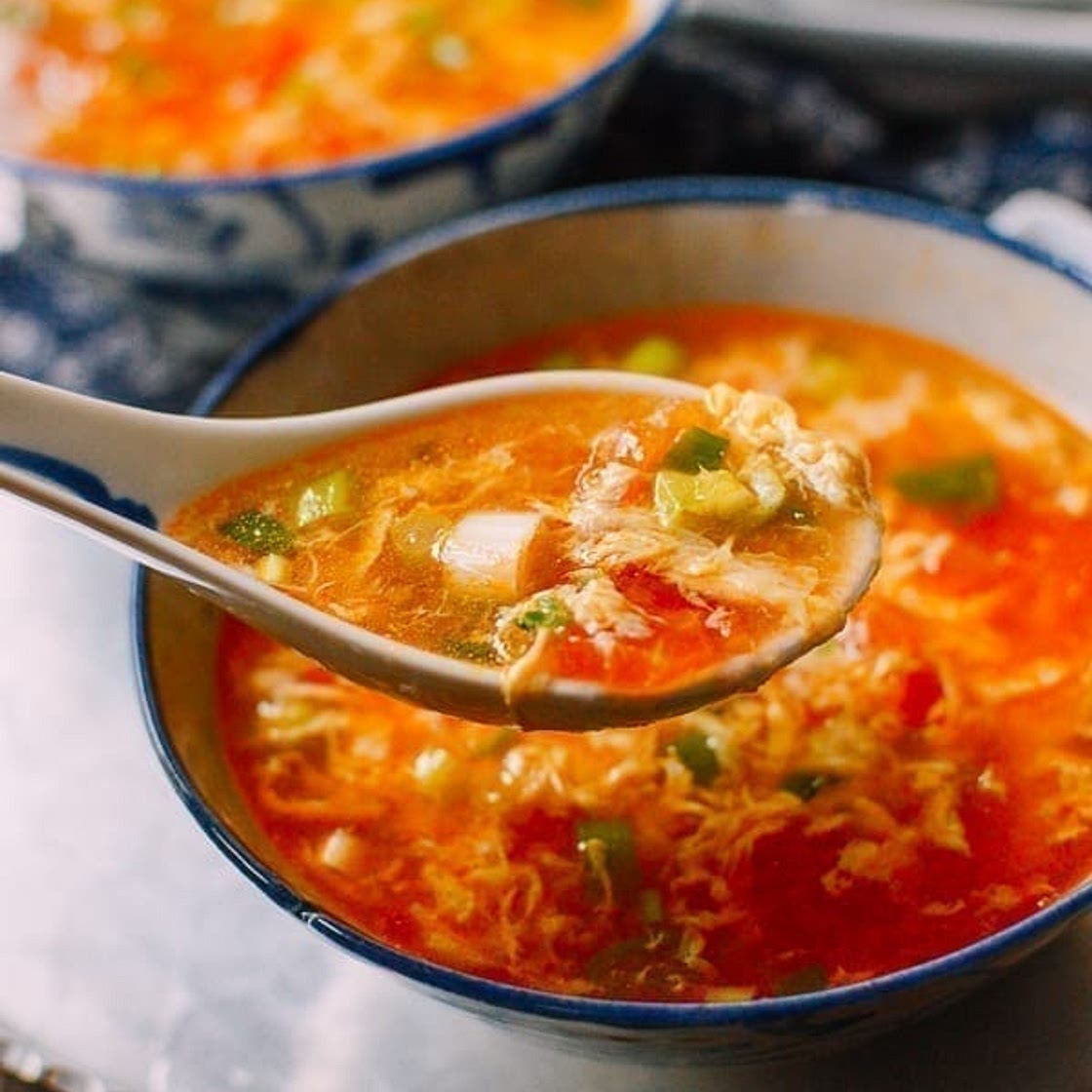 Tomato Egg Drop Soup
