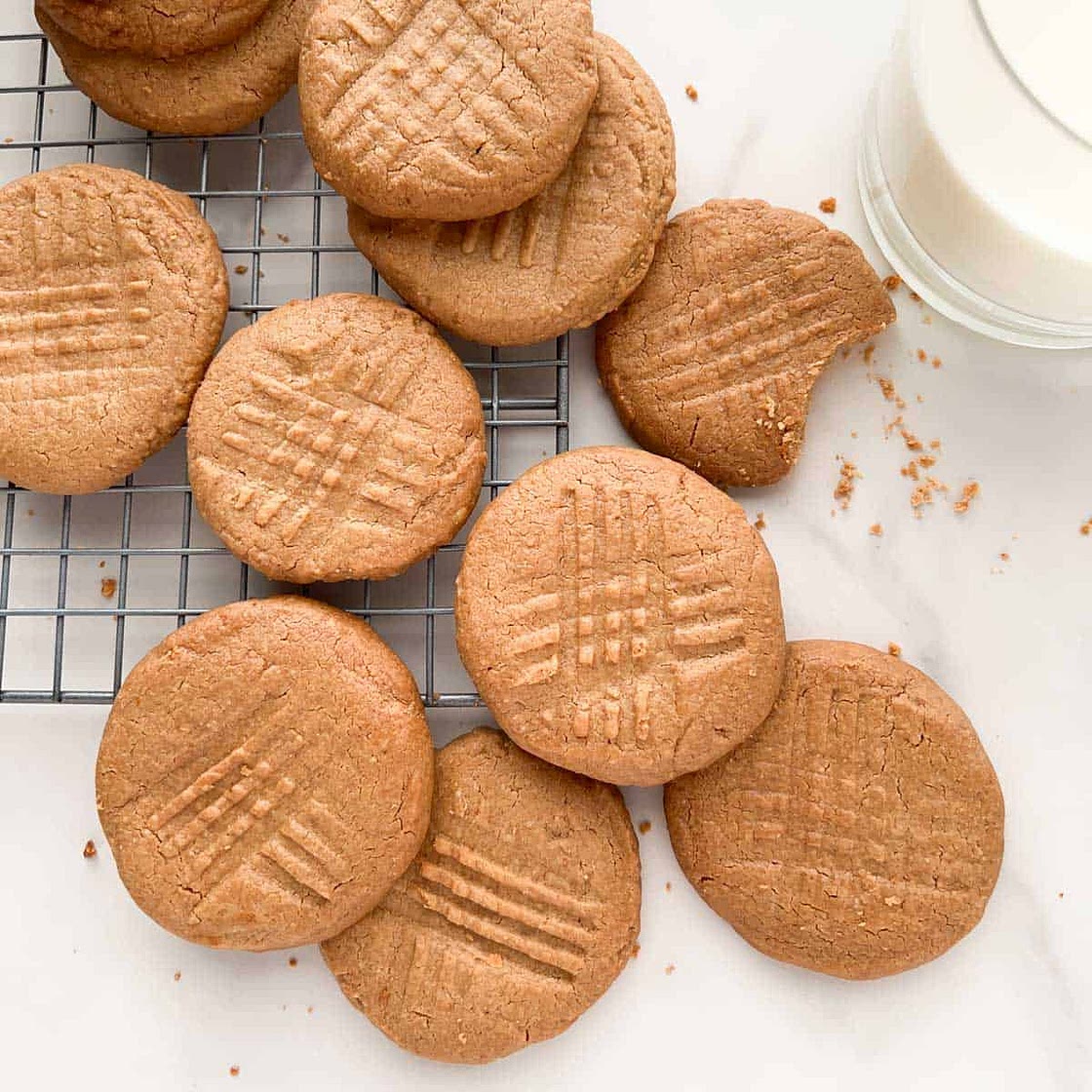 2 Ingredient Peanut Butter Cookies