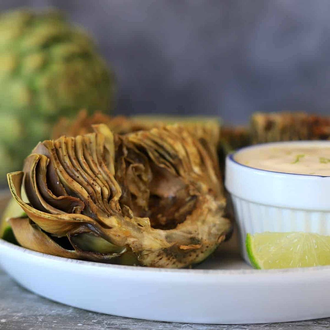Low Carb Air Fryer Artichokes