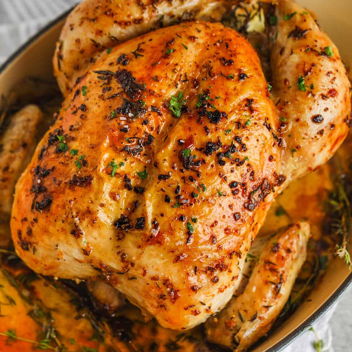 Garlic Butter Roast Chicken