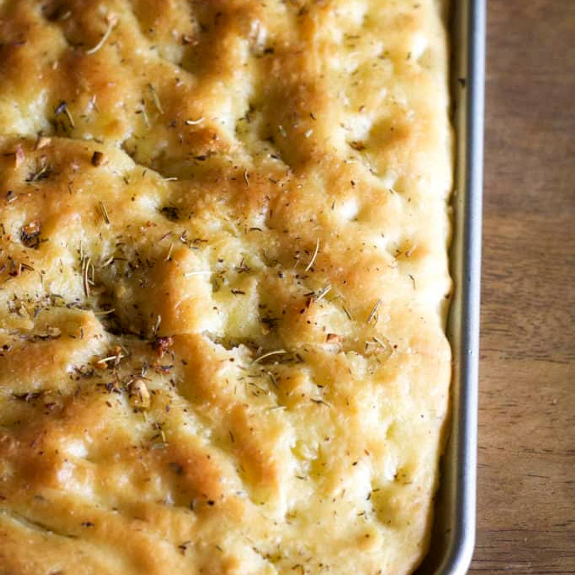 Garlic and Rosemary Focaccia Bread