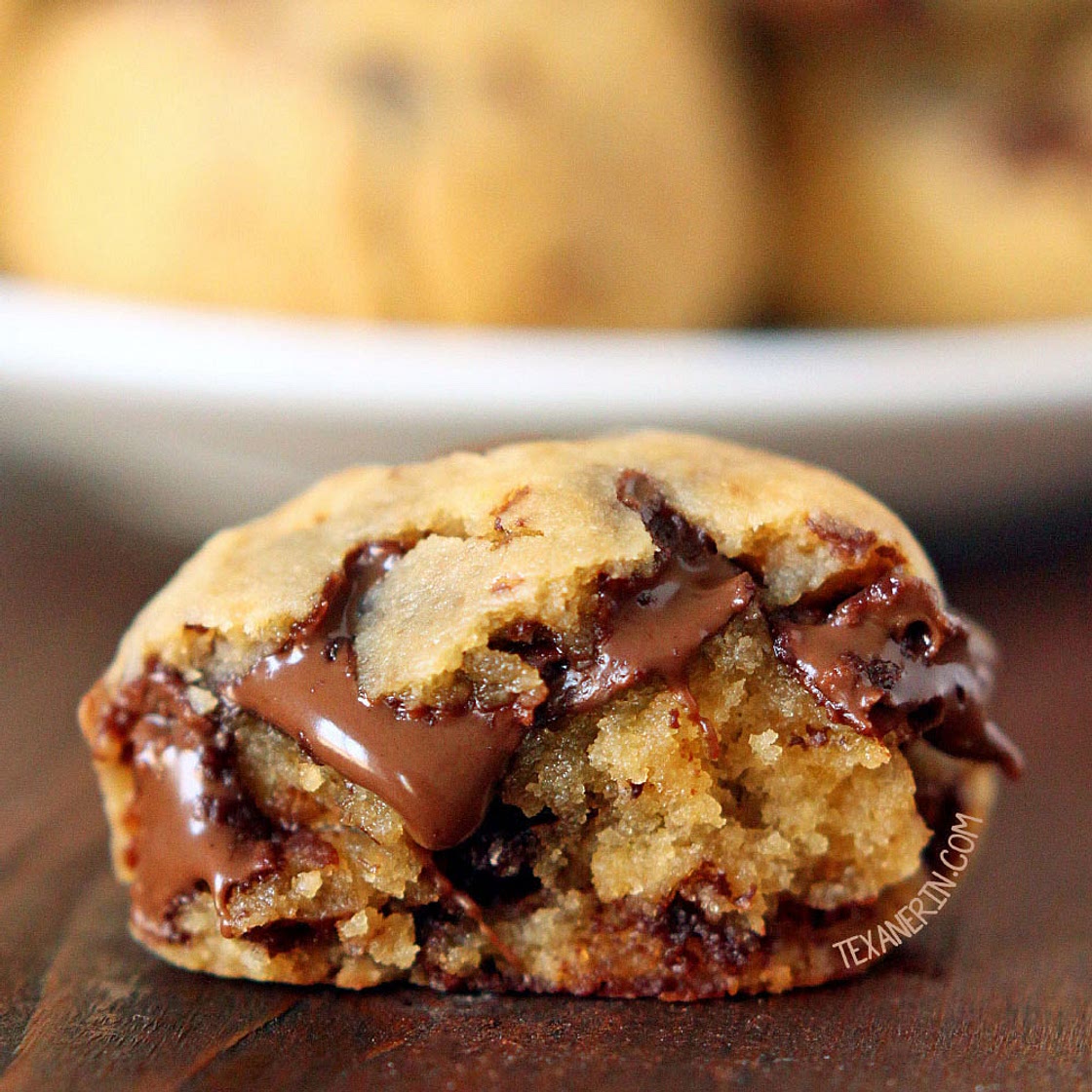Grain-free Peanut Butter Chocolate Chip Cookie Dough Bites (gluten-free with vegan and dairy-free options)