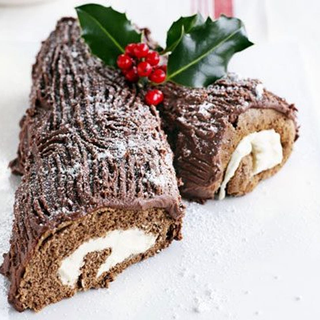 Yummy chocolate log