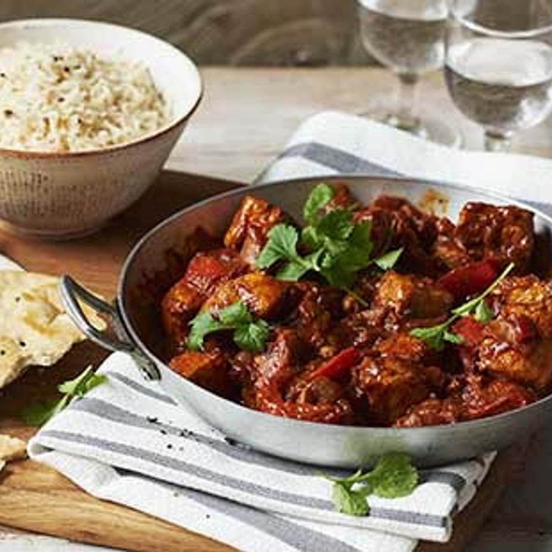 Chicken and tomato spiced curry