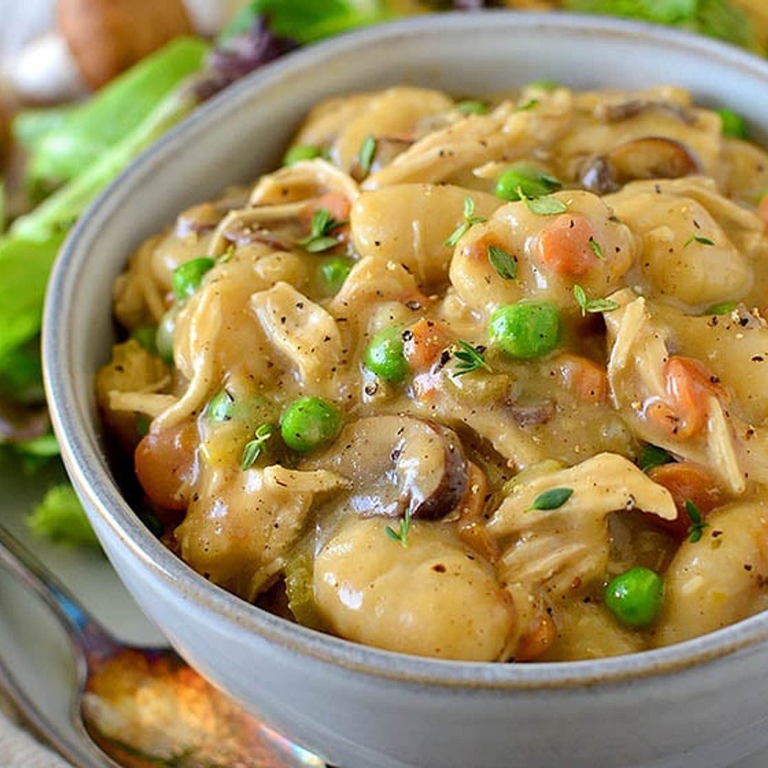 One Pot Gnocchi Chicken Pot Pie