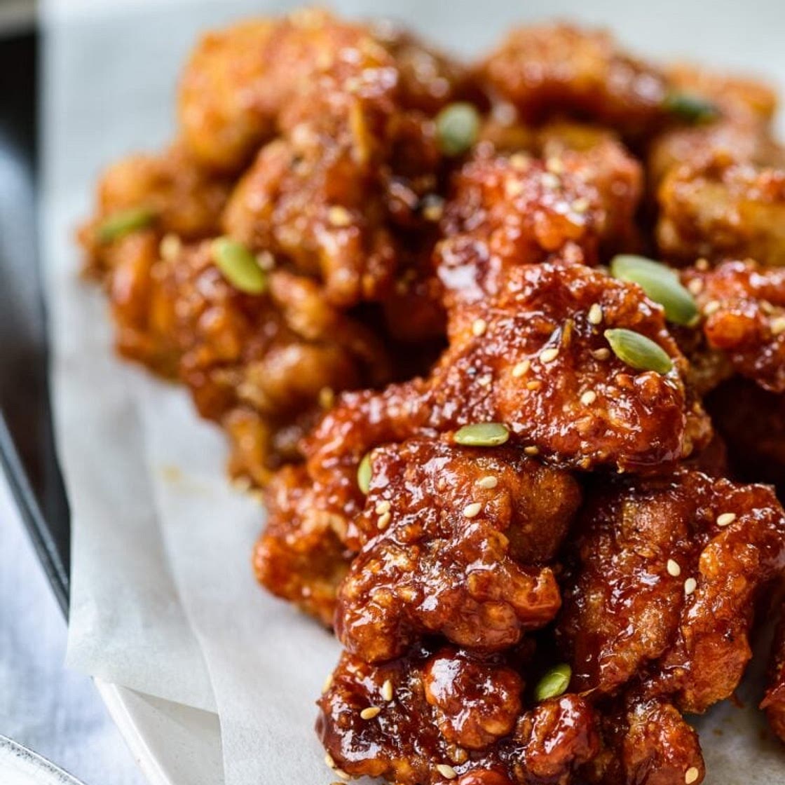 Dakgangjeong (Sweet Crispy Korean Fried Chicken)