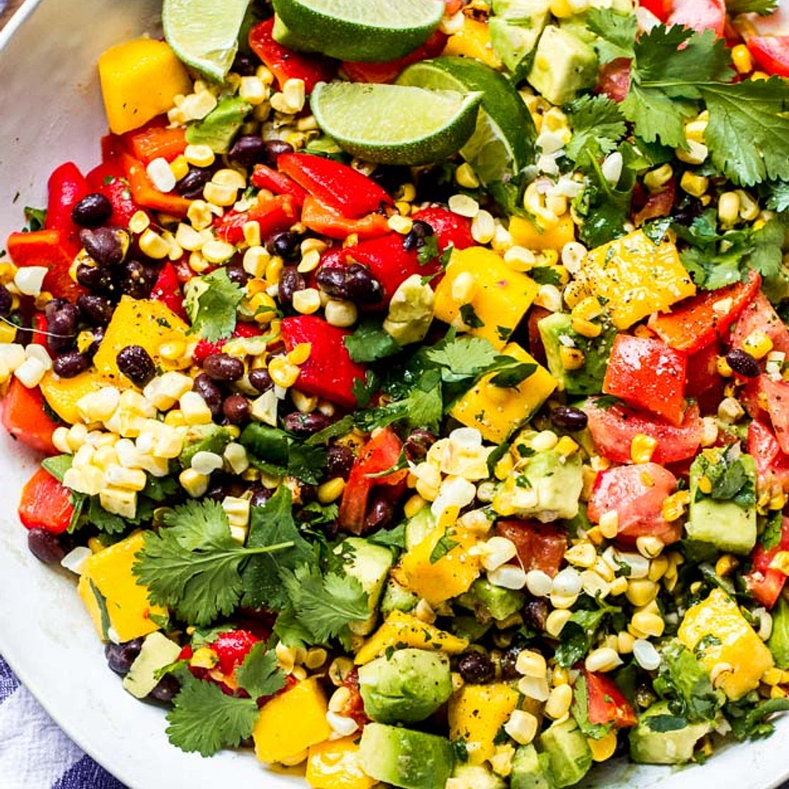 Chopped Mexican Salad with Cilantro Lime Dressing