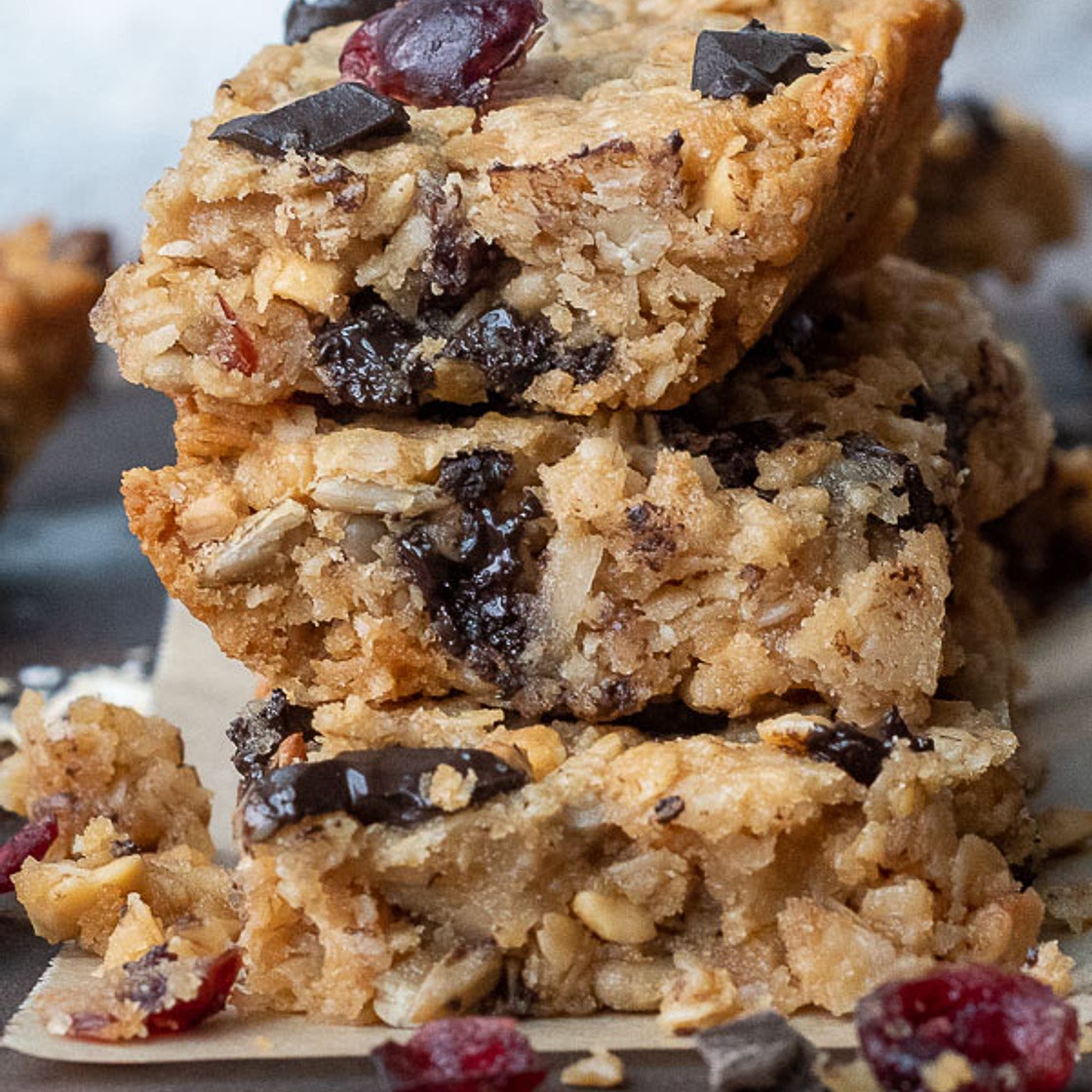 Chewy Chocolate Chip Granola Bars