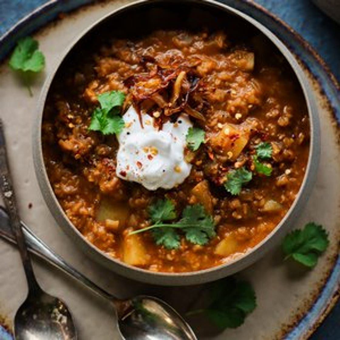 Potato & Red Lentil Soup