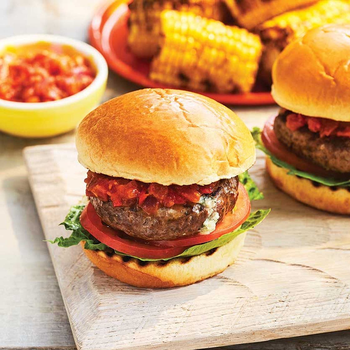 Barbecue beef burger
