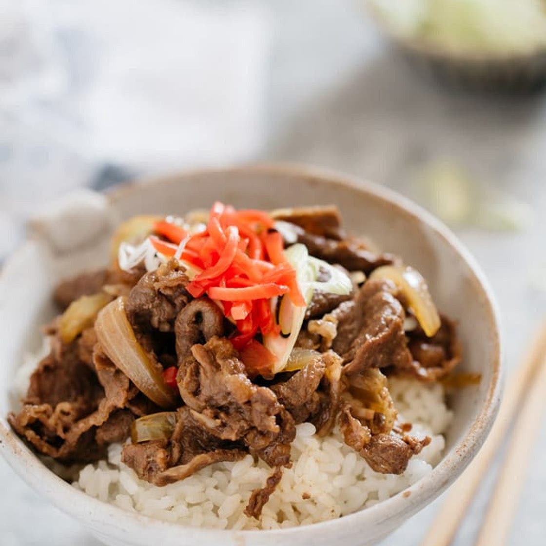 Gyudon Japanese Beef Bowls