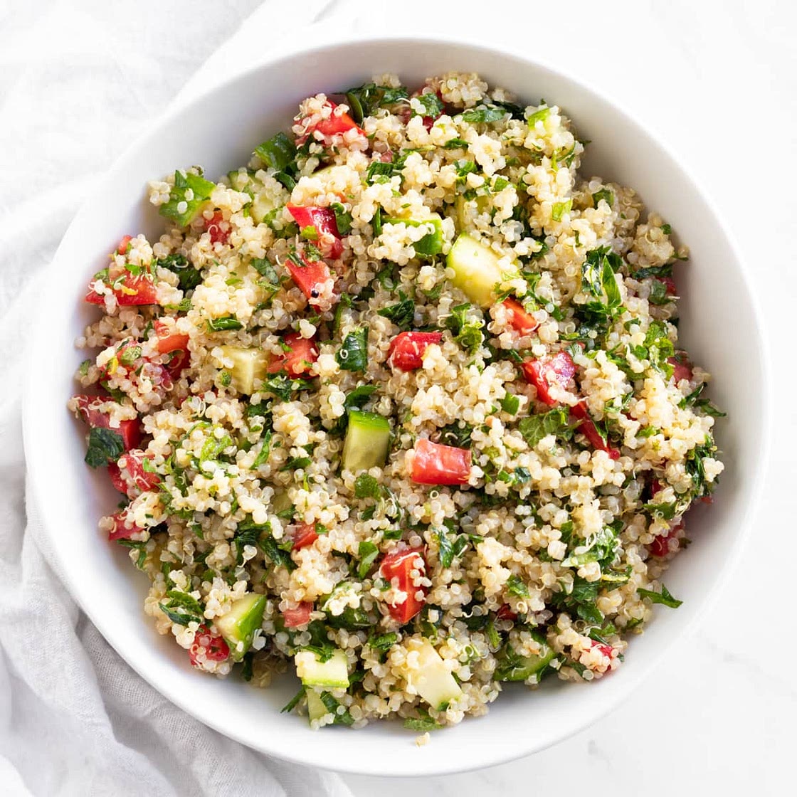 Low FODMAP Quinoa Tabbouleh