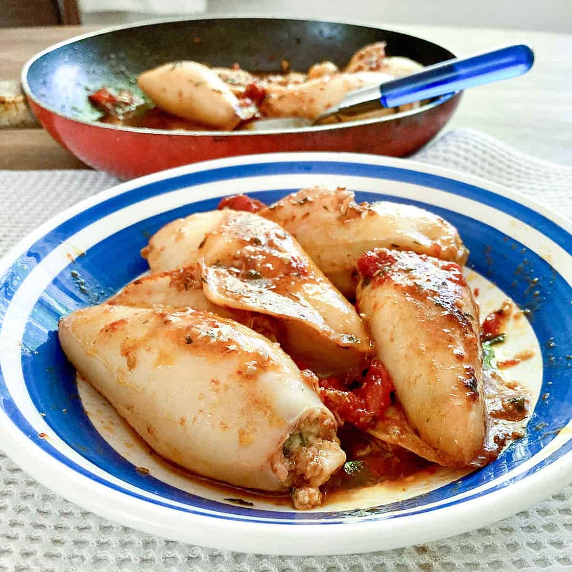 Italian Stuffed Calamari (Stuffed Squid Recipe)