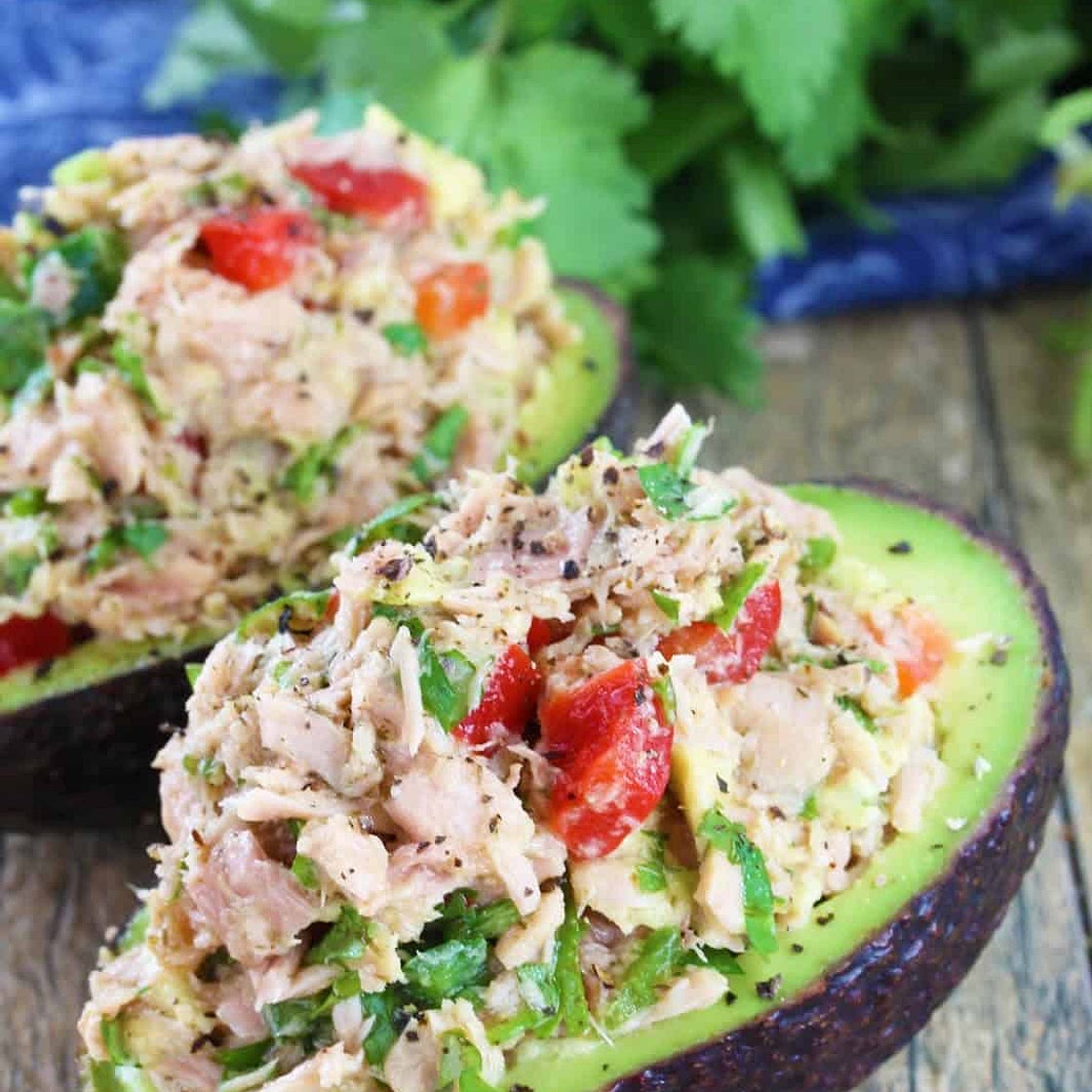 Healthy Tuna Stuffed Avocado