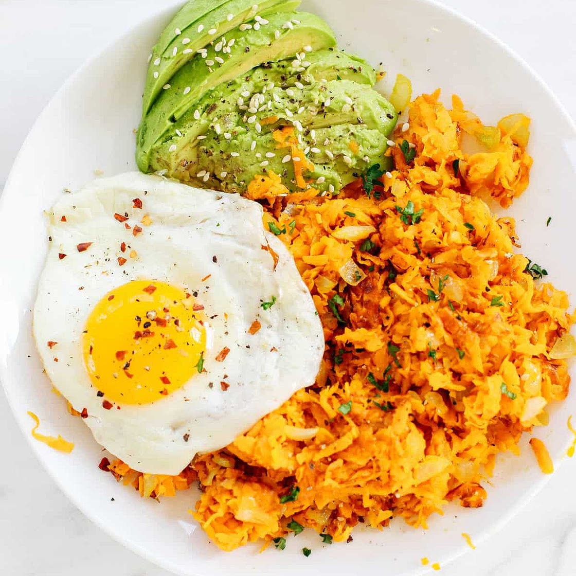 Easy Sweet Potato Hashbrowns