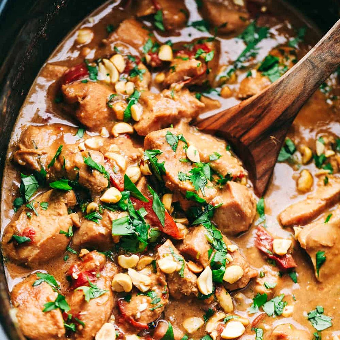 Slow Cooker Thai Peanut Chicken