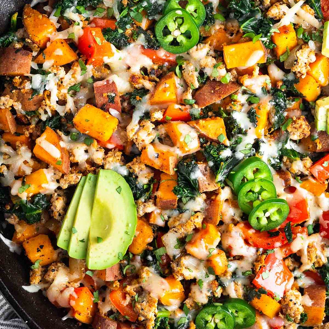Ground Turkey Sweet Potato Skillet