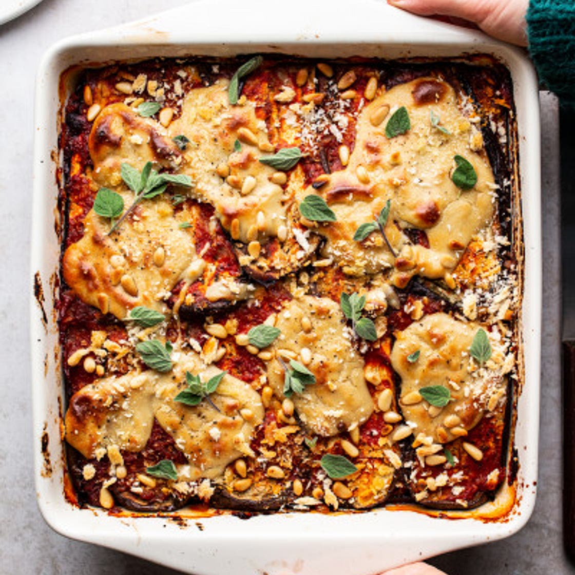 Vegan eggplant parmigiana