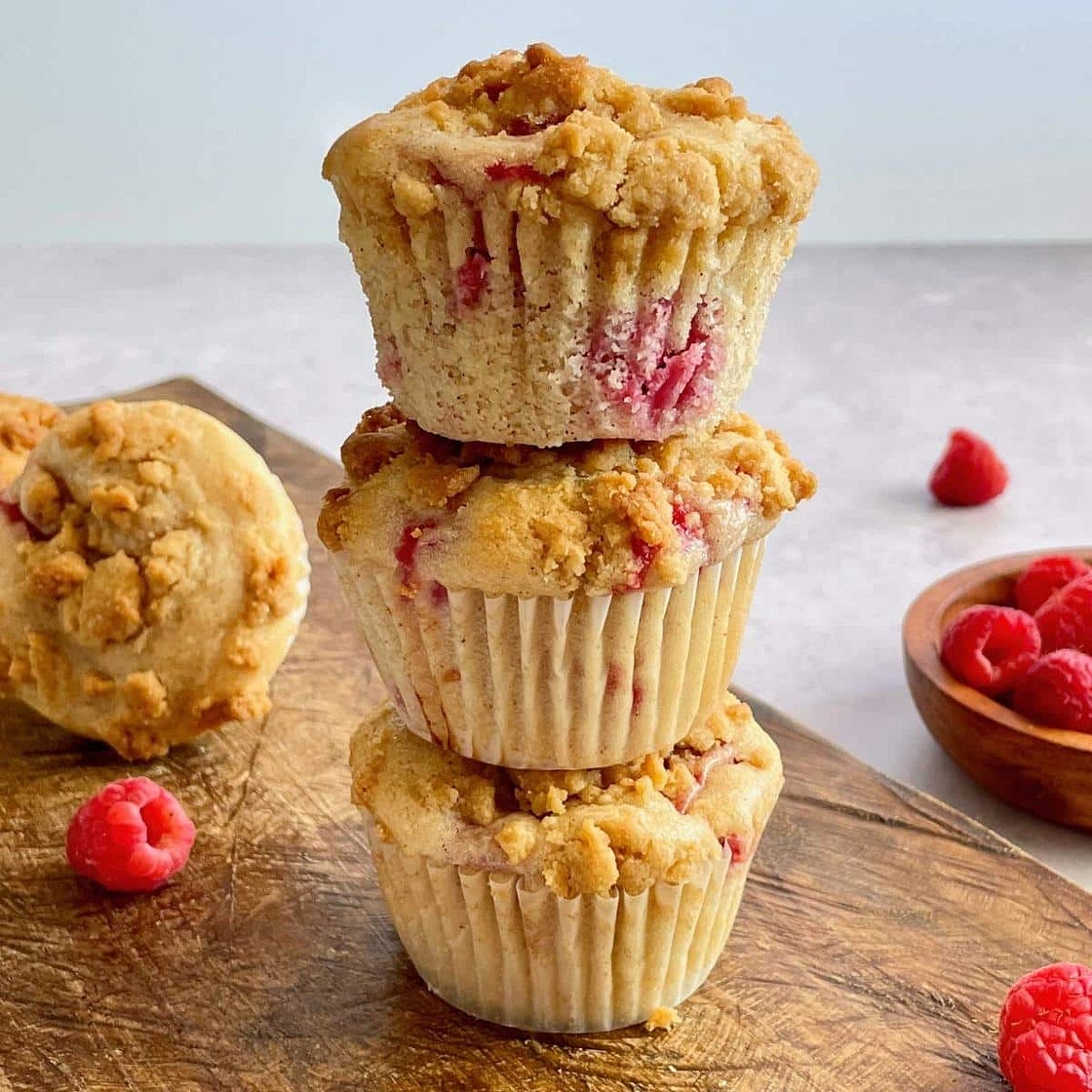 Vegan Raspberry Muffins