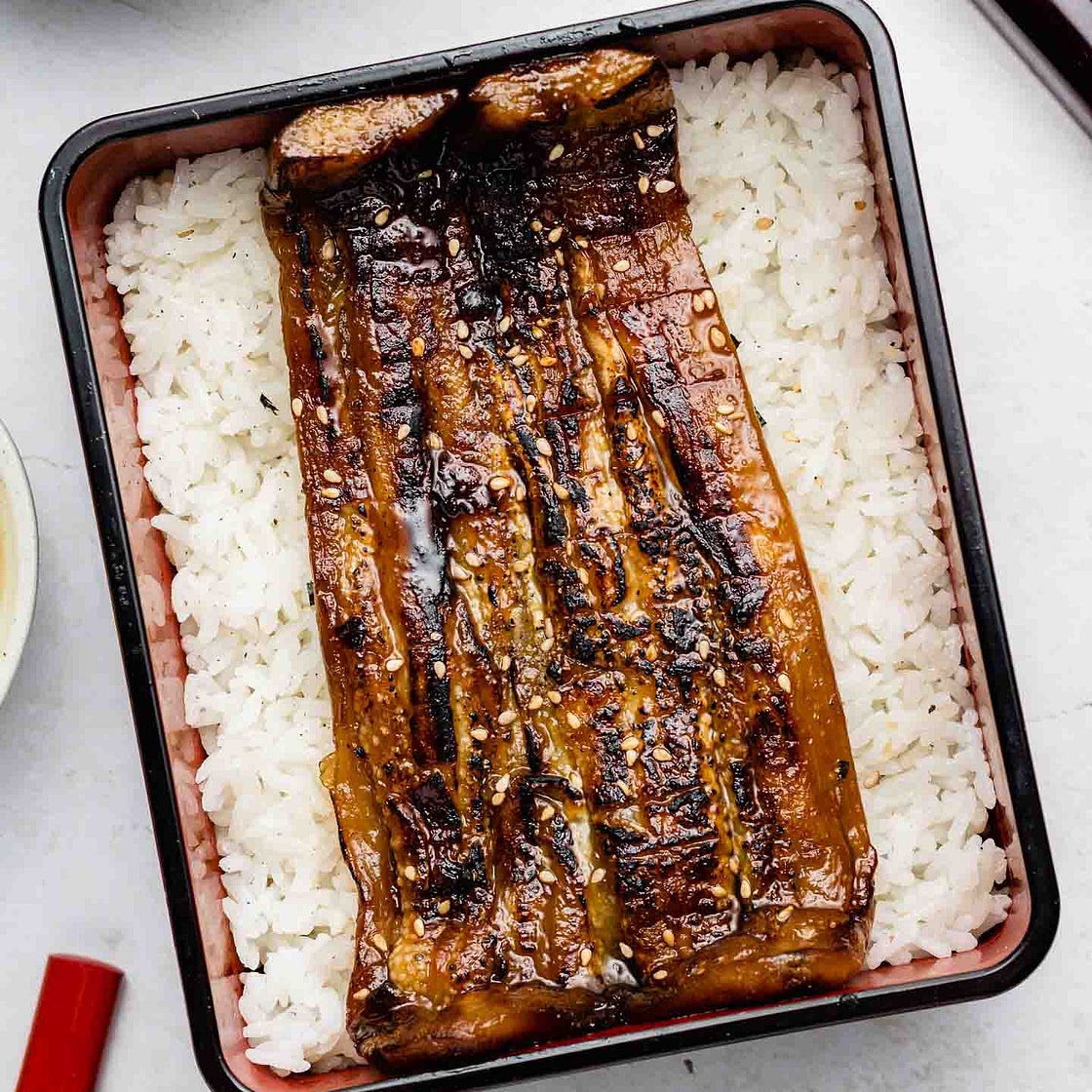 Vegan Unagi Don (Eggplant Unagi Kabayaki) うなぎ丼