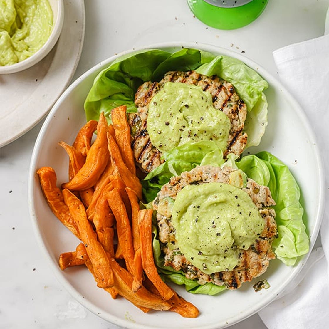 Spinach Avocado Chicken Burgers (Whole30, Paleo, AIP)