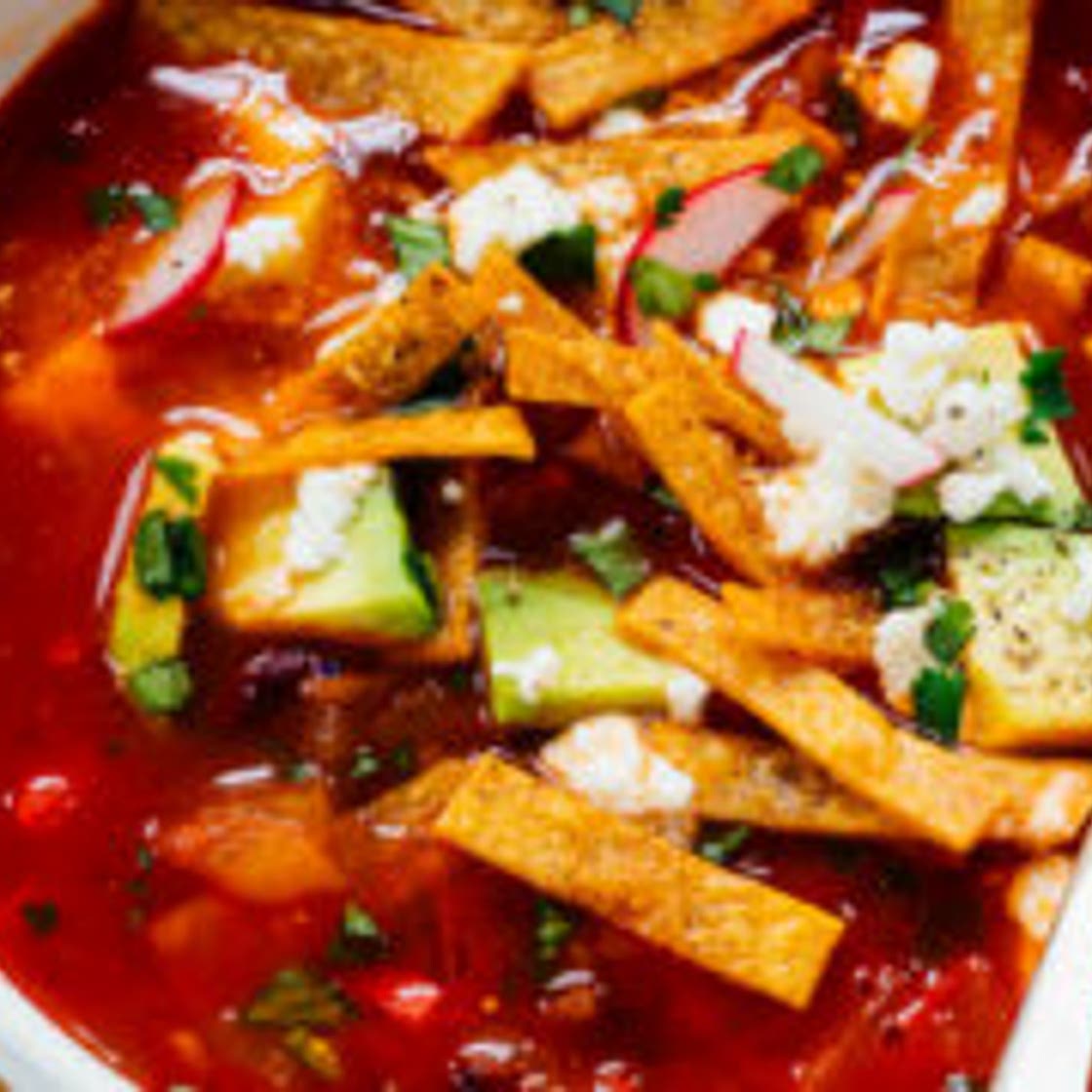 Vegetarian Tortilla Soup