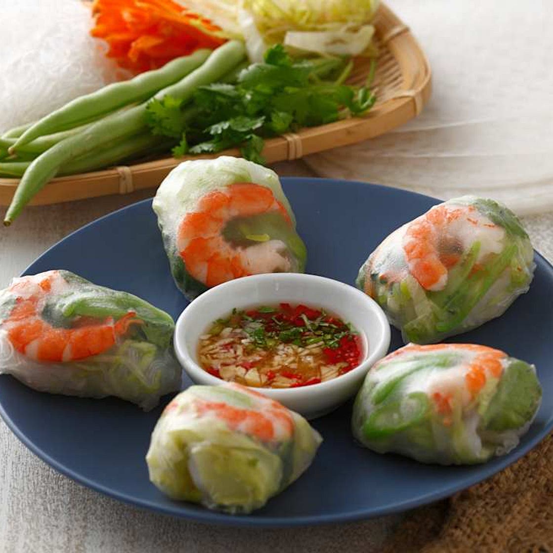 Fresh Prawn Spring Rolls