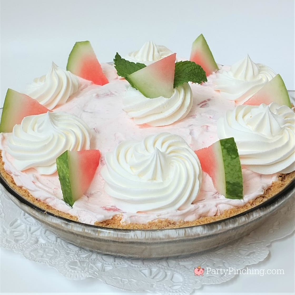 Fluffy Watermelon Pie