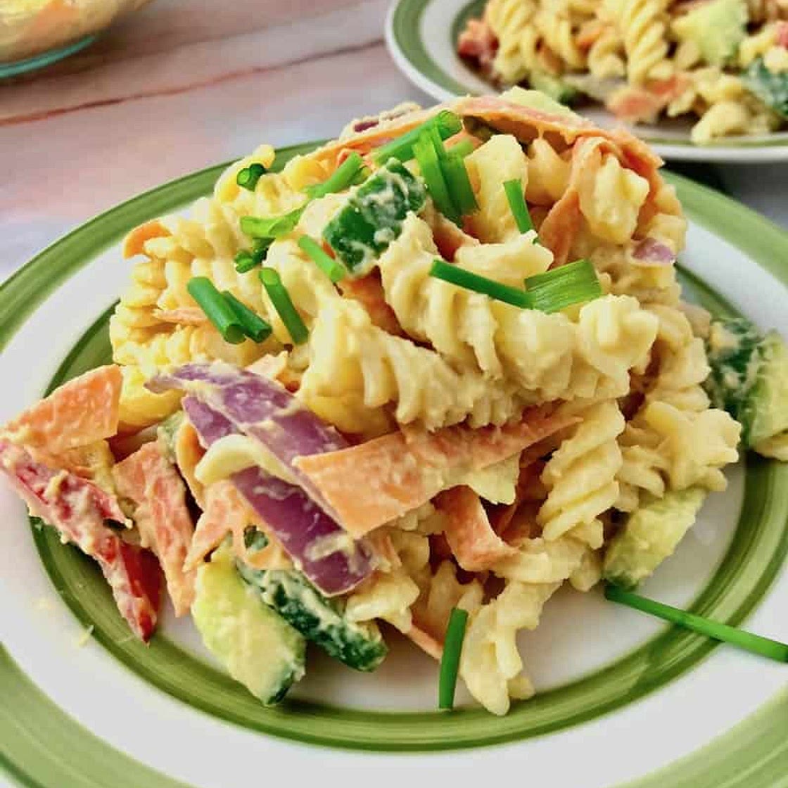 Hummus Pasta Salad