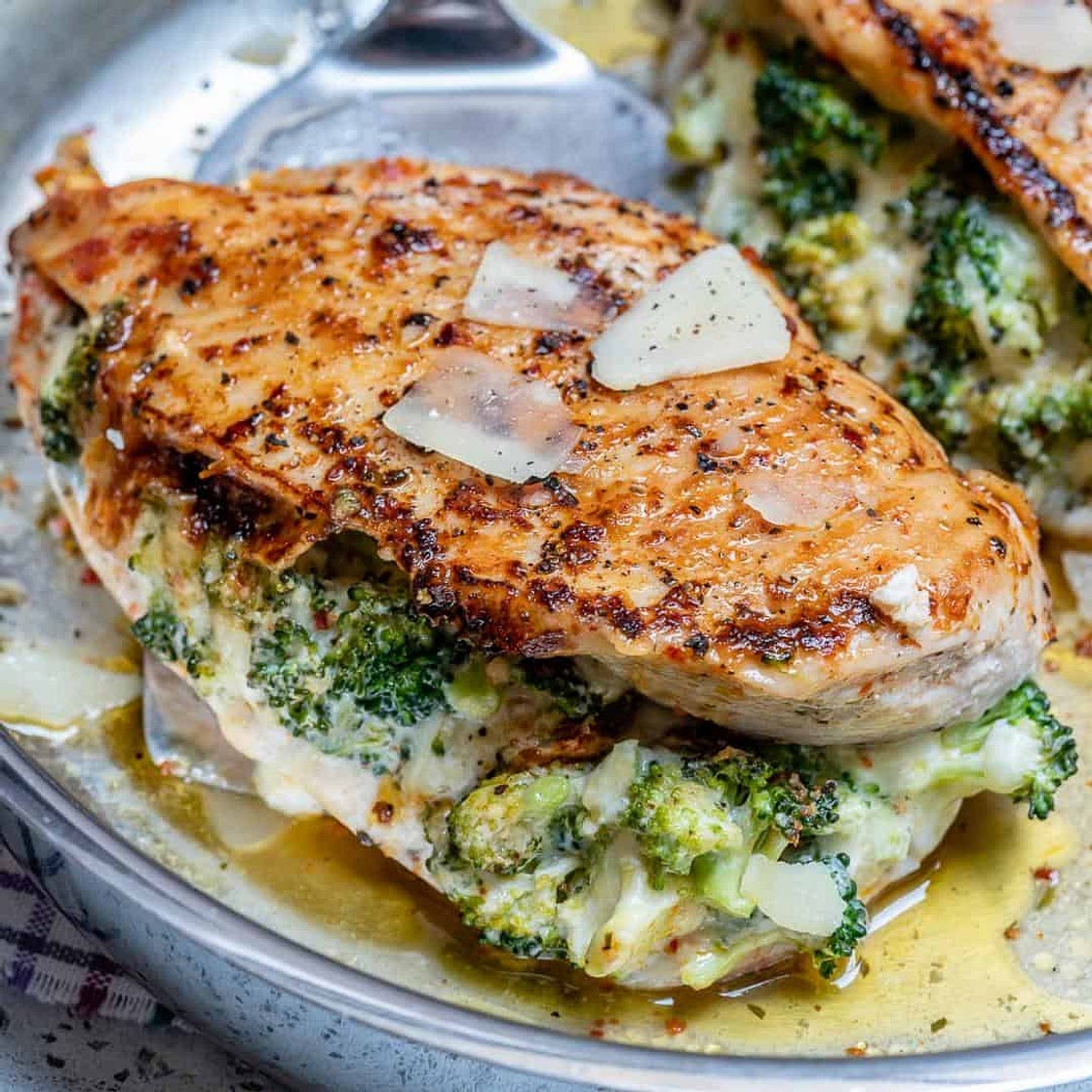 Cheesy Broccoli Stuffed Chicken Breast