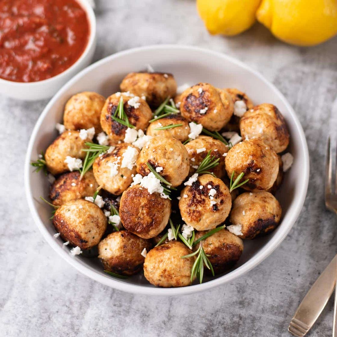 Chicken & Feta Cheese Meatballs