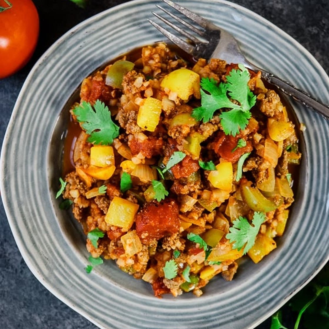 Healthy Unstuffed Peppers