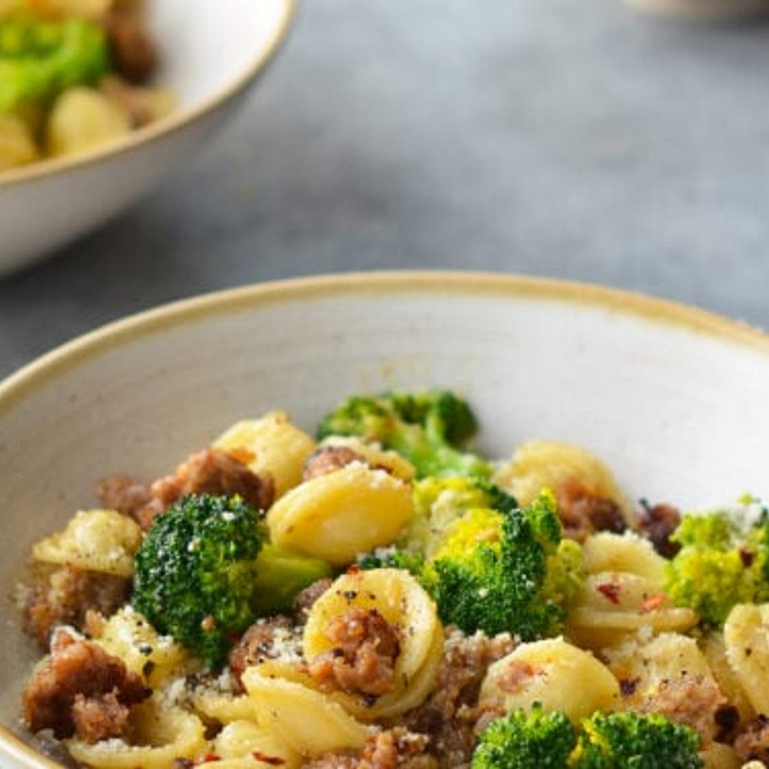 Orecchiette with Sausage and Broccoli