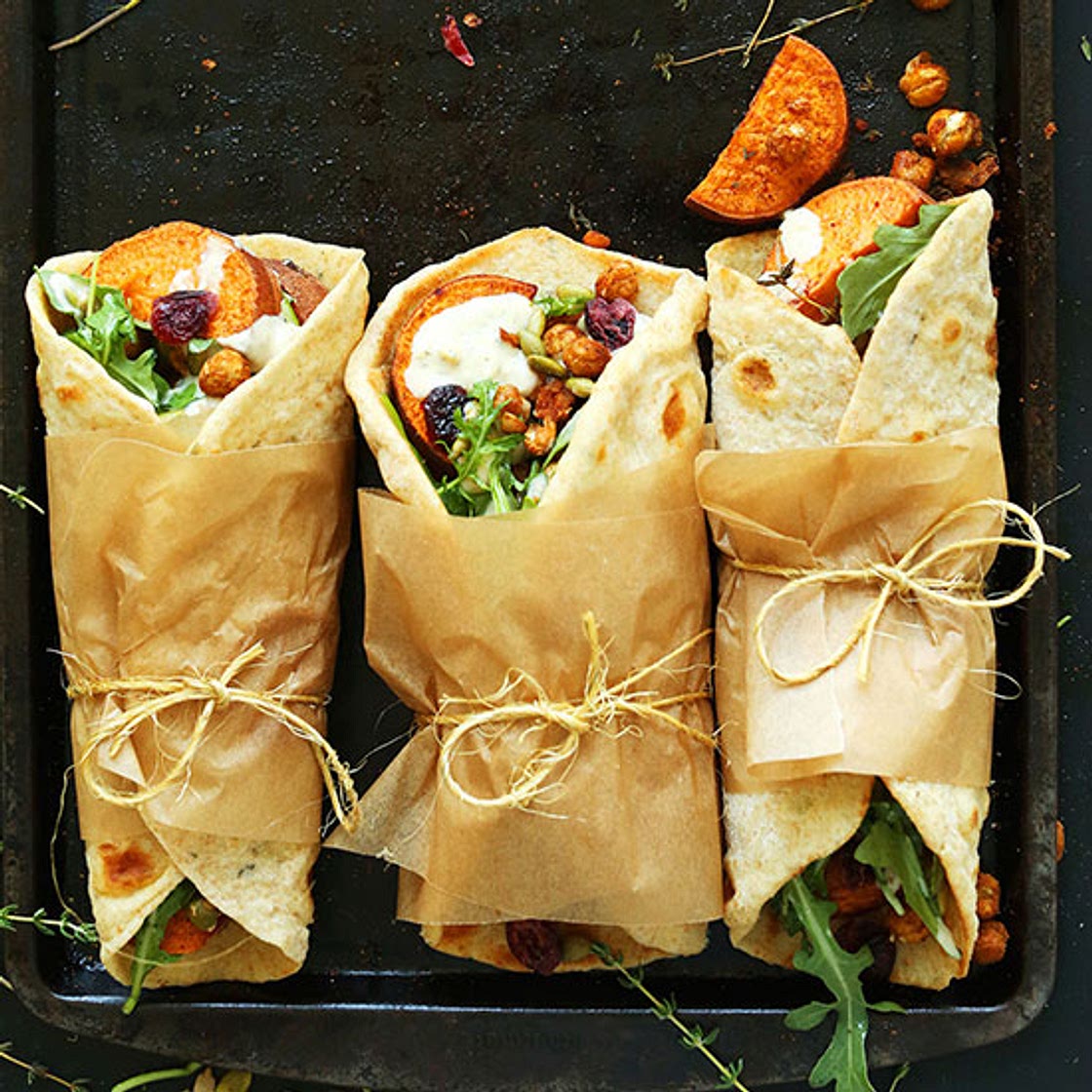 Vegan Thanksgiving Wraps