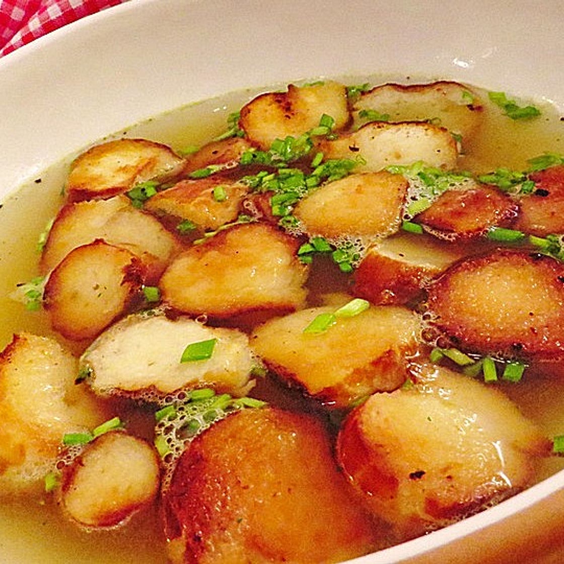 Aufg`schmolzene Breznsuppe