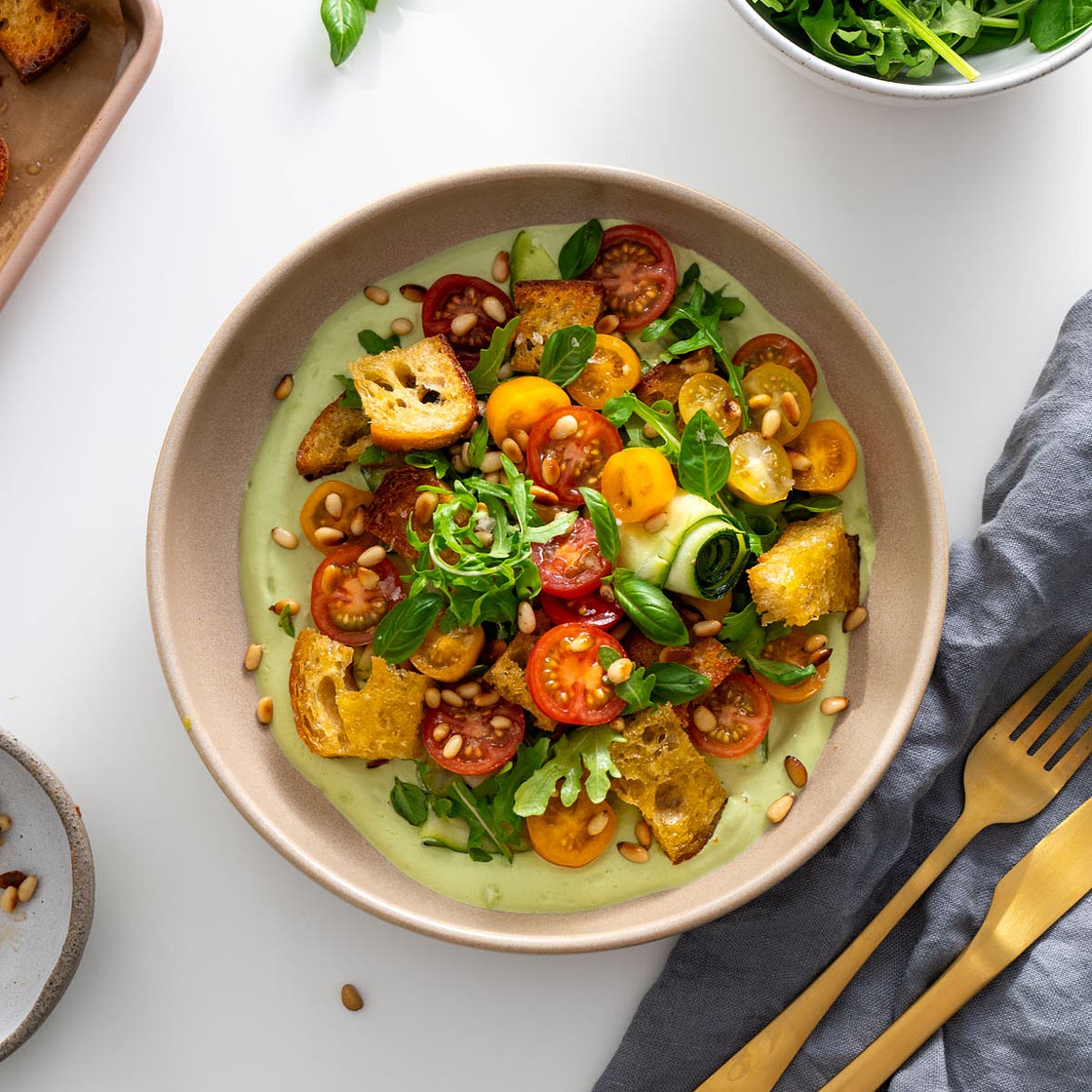 High-Protein Zucchini Pesto Bowl