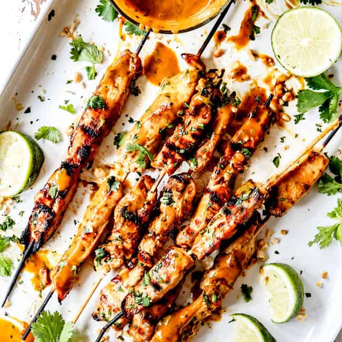 Thai Satay Chicken with Peanut Sauce