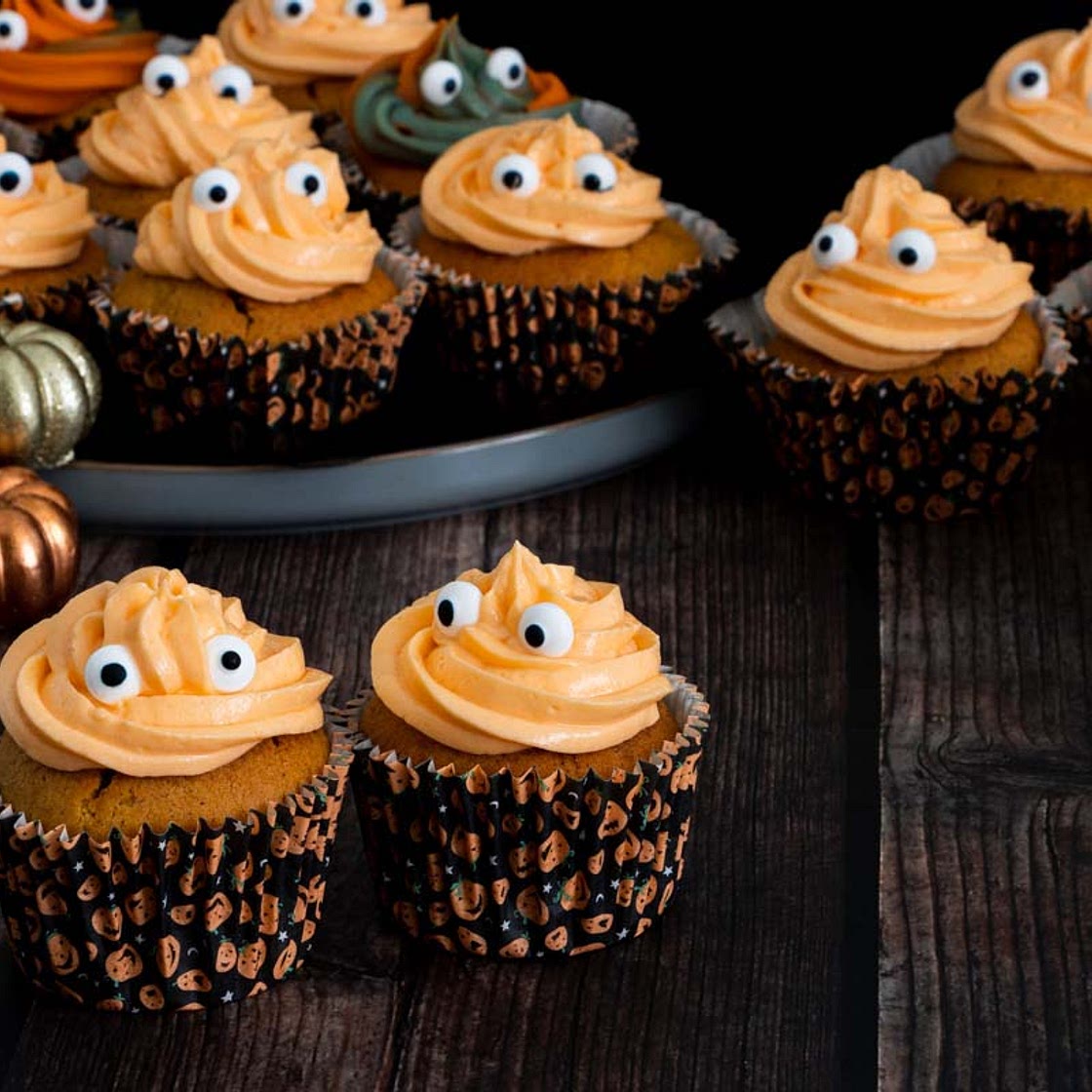 Halloween Pumpkin Cupcakes