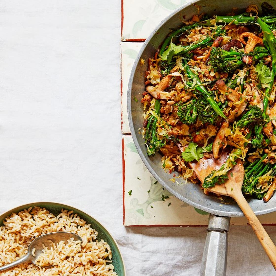 Healthy turkey stir-fry