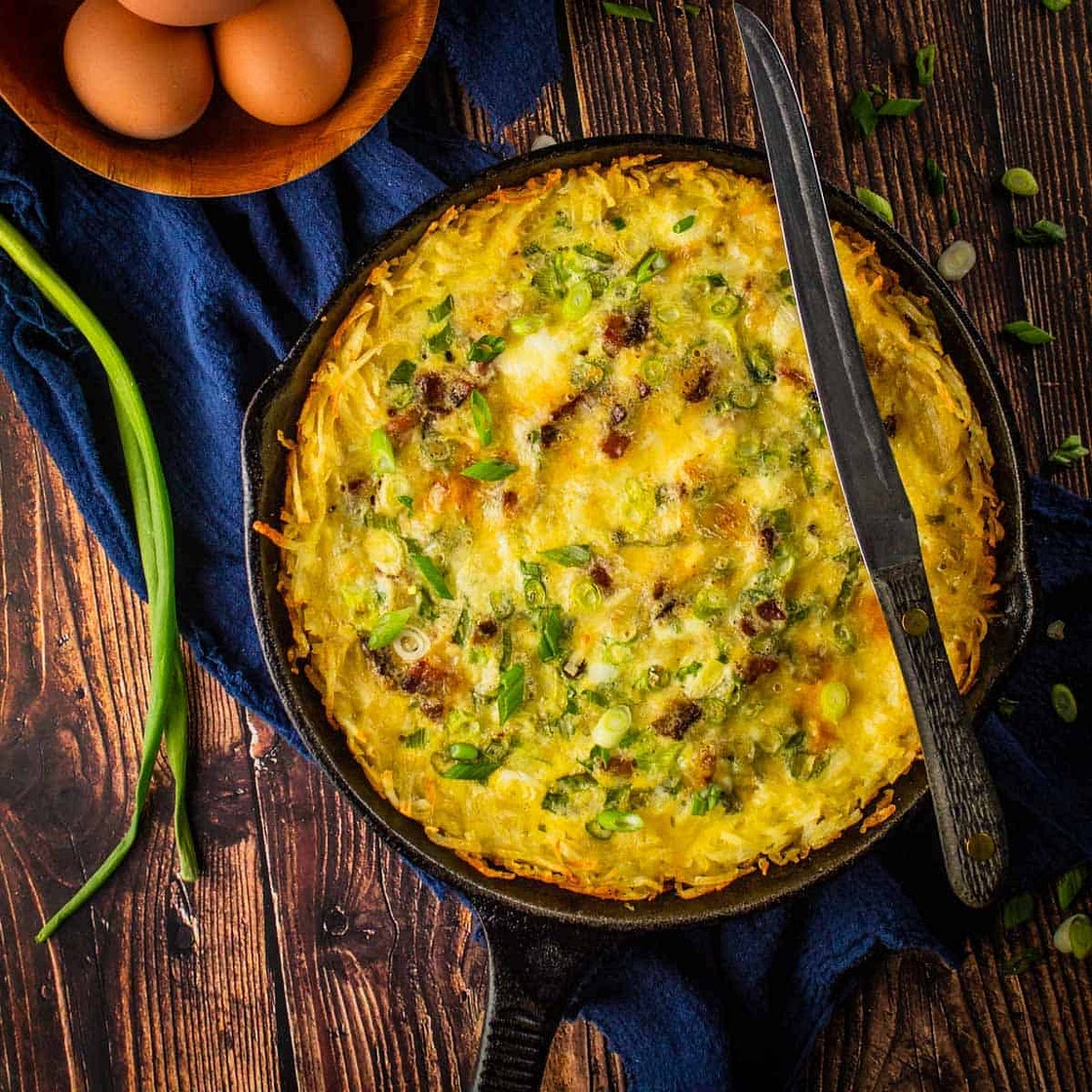 Hash Brown Crust Quiche