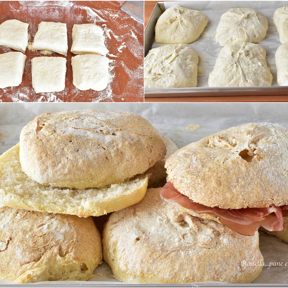 Ciabatte di PANE fatte in casa RICETTA PANINI croccanti