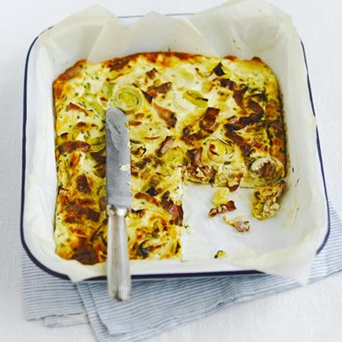 Bacon & ricotta oven-baked frittata