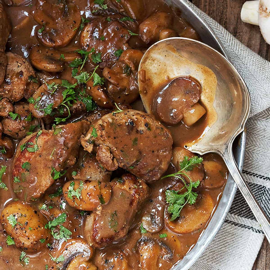 Pork Marsala with Mushrooms