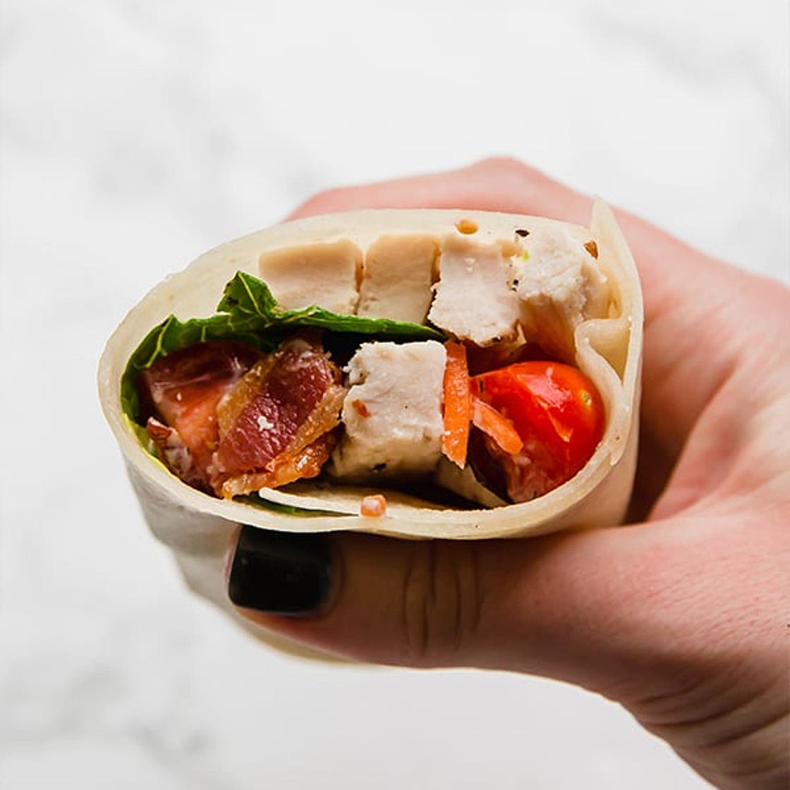 Paleo Chicken Bacon Ranch Wraps