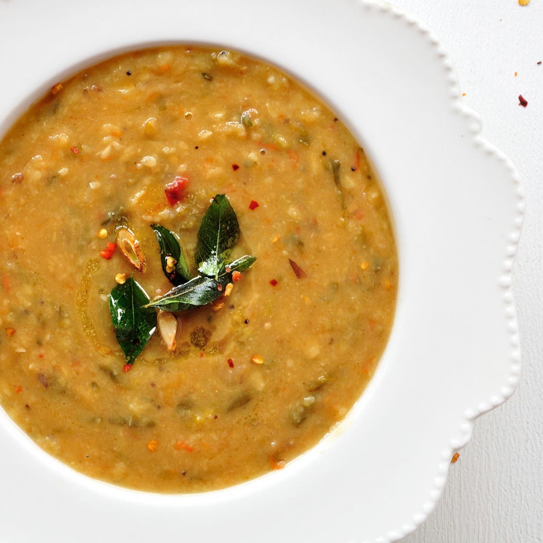 Andhra Style Pappu Charu Recipe (Lentil Soup Style Curry)