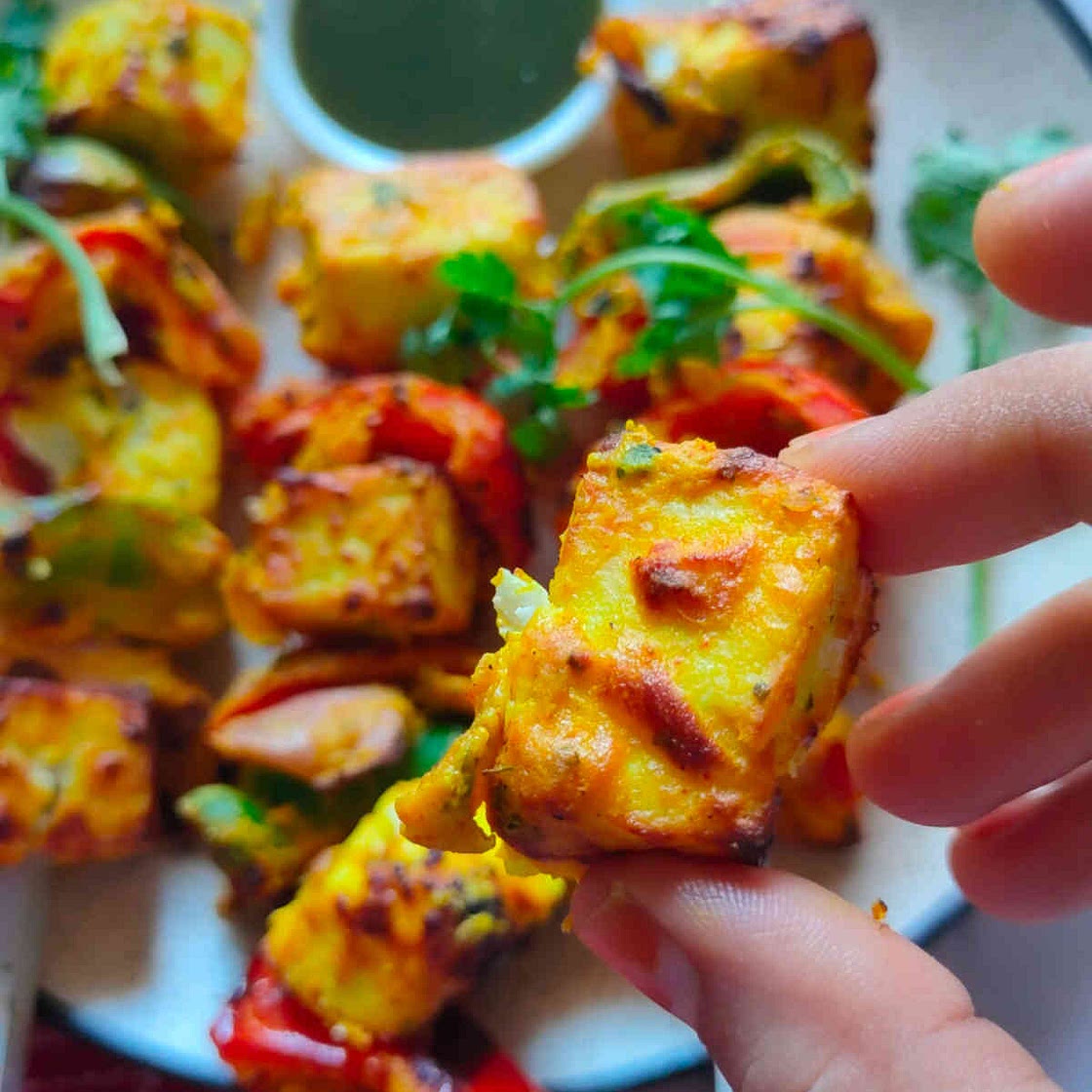 Air Fryer Paneer Tikka Recipe