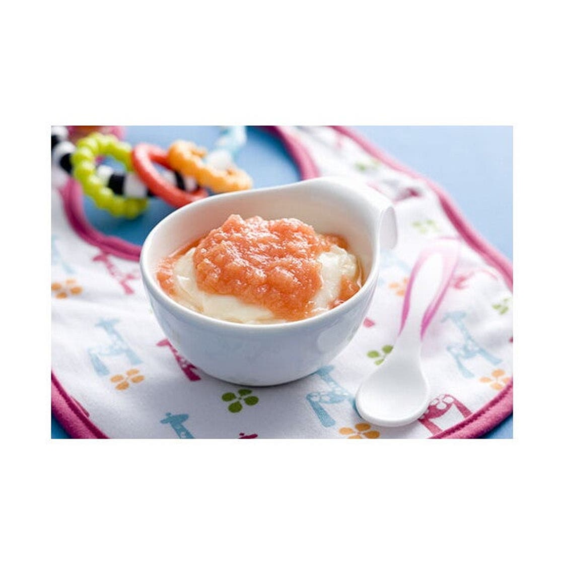 Vanilla Custard with Stewed Fruits or Fruit Mash