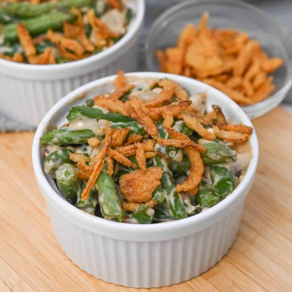 Green Bean Casserole with Fresh Green Beans